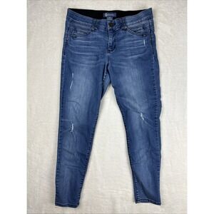 Democracy Jeans Womens Size 10P Light Blue Denim Jeans Ab Solution Skinny